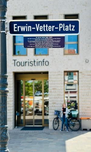 Eingang der Stadtinformation Ettlingen
